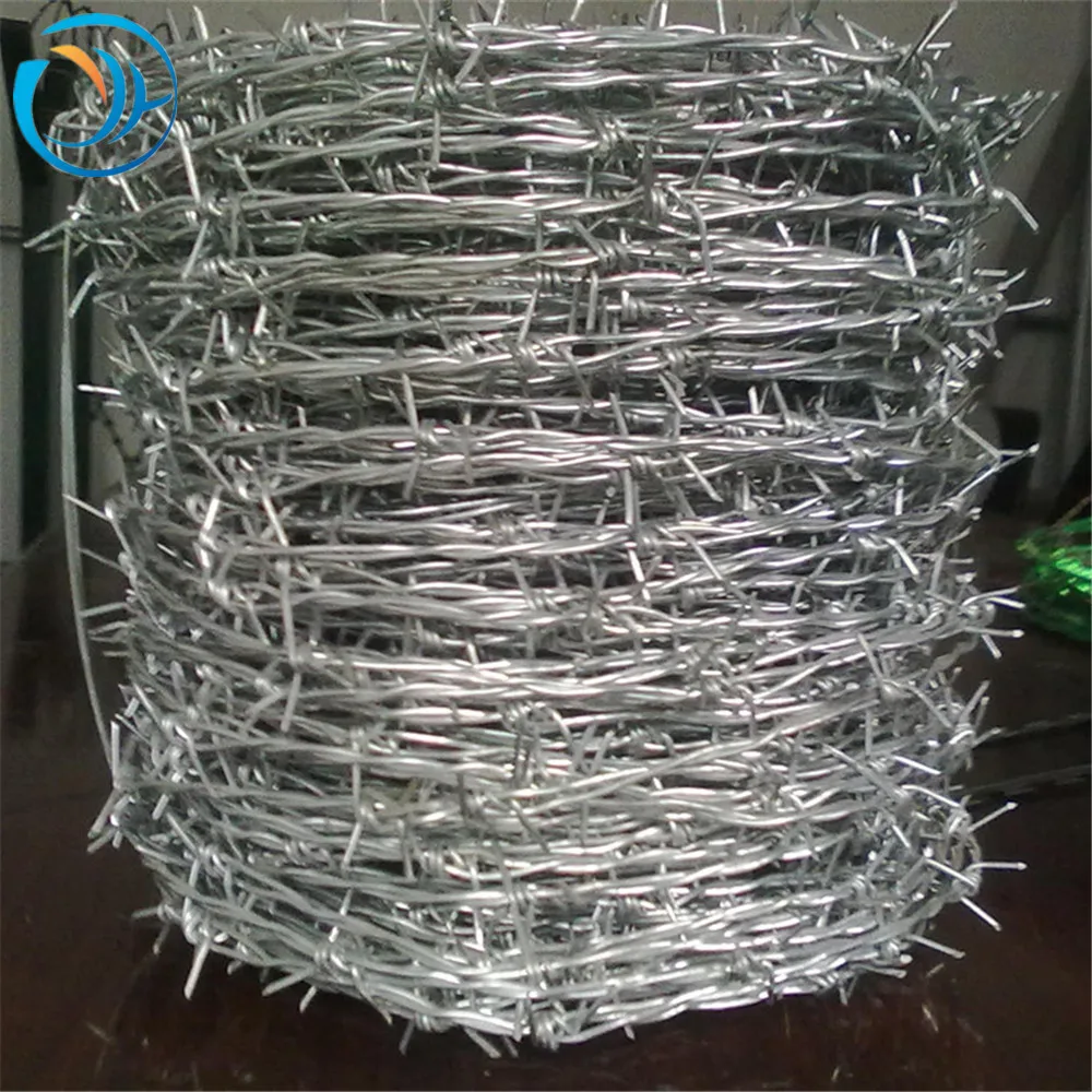 galvanized barbed wire cheap price per roll/barbed wire fence from real factory