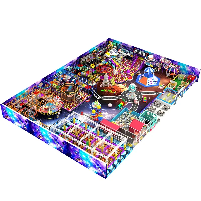 945SQM Commercial Kids Indoor Playground Served for Shopping Center With soft play equipment For Children