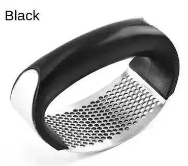 Multi-function Manual Garlic Crusher Stainless Steel Garlic Press Rocker with Non-slip TPR Grip