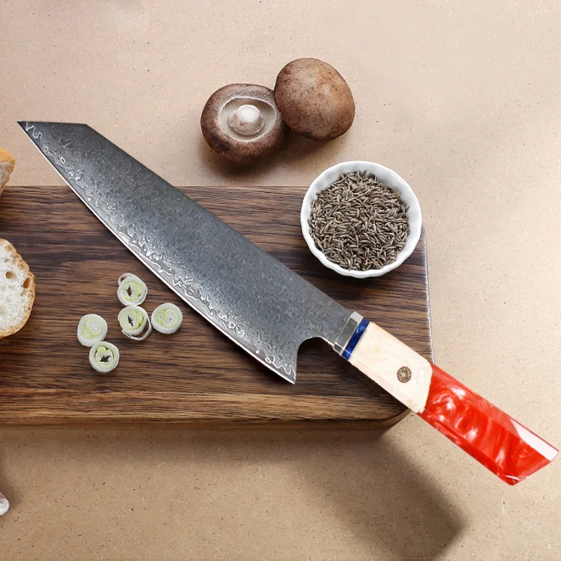 Professional stainless steel vg10 damascus chef knife  kitchen knives damascus steel knife