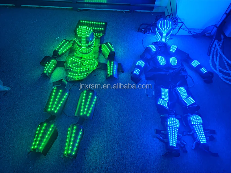 Luminous Robot Suit For Stage And Party Performance Wear Full Color Change LED Dance Robot Costume for night club