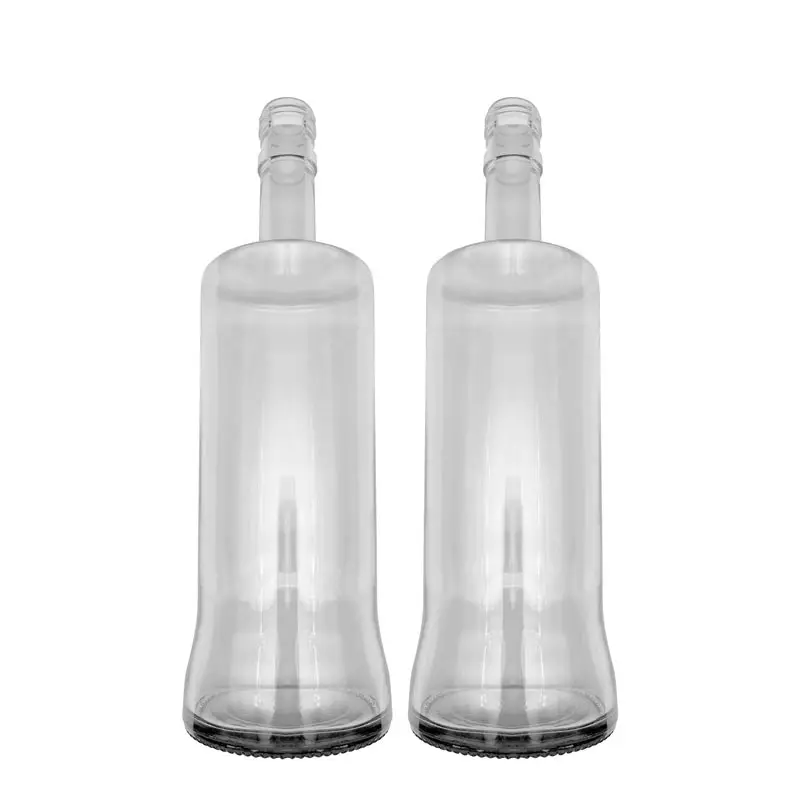 Luxury  750ml 700ml Glass Bottle For Liquor Gin Vodka Rum Wine Spirits Brandy Beverage