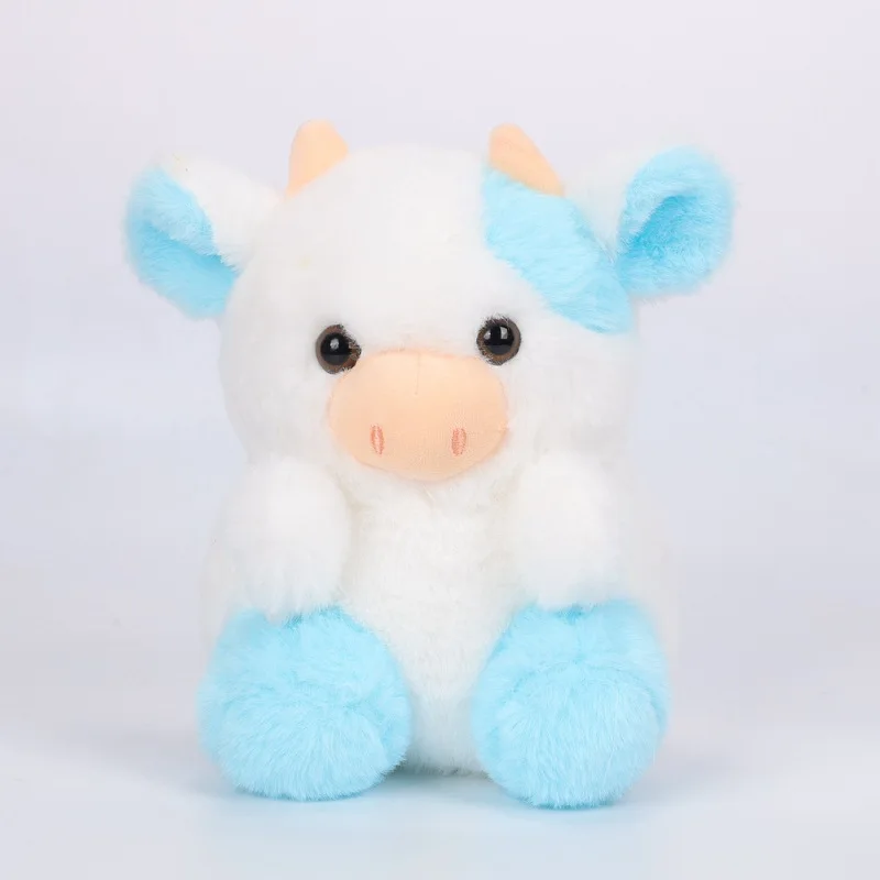 Custom Plush Doll Cow Soft Animal Plush Toys Plush Cow Cute Strawberry Bulls Stuffed Cow Animal Soft Plushie Pillow for Kids
