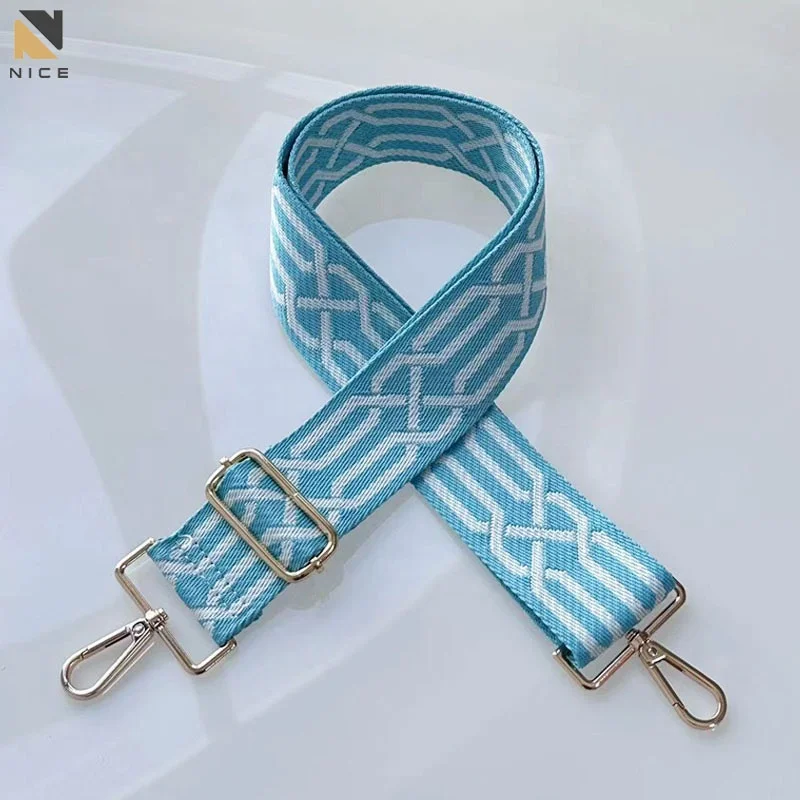 Wholesale Colorful Wide Shoulder Strap Replacement Fashionable Webbing Bag Strap Adjustable crossbody Bag Straps for DIY Handbag
