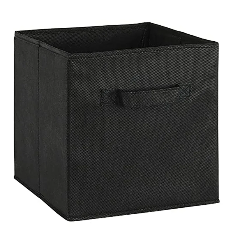 Closet Storage Bin  Box Non-woven storage box gray shelves Foldable basket clothing drawers