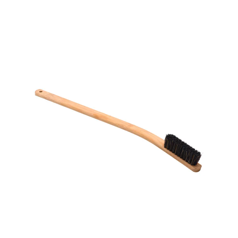 Hog Hair Brush Long Wood Handle for Hearth Tidy Car Home Workshop Woodworking