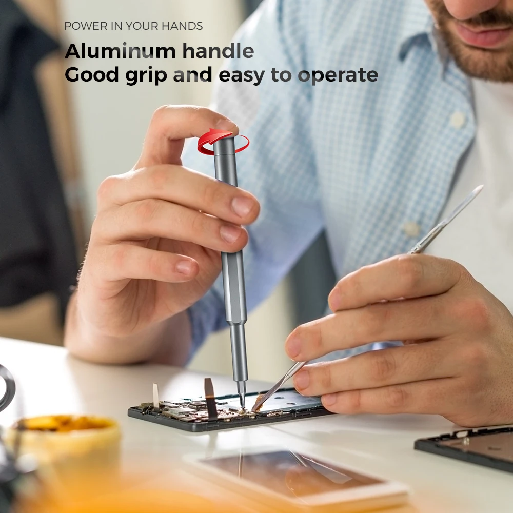 2024 New 46 In 1 Mini Precision Screwdriver Set Portable Magnetic Screwdriver Bit Set Electronics Repair Screwdriver Kit Tools