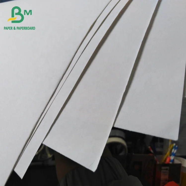 Bleached Plain White Kraft Paper For Shopping Bags 120gsm High Strength Kraft Paper