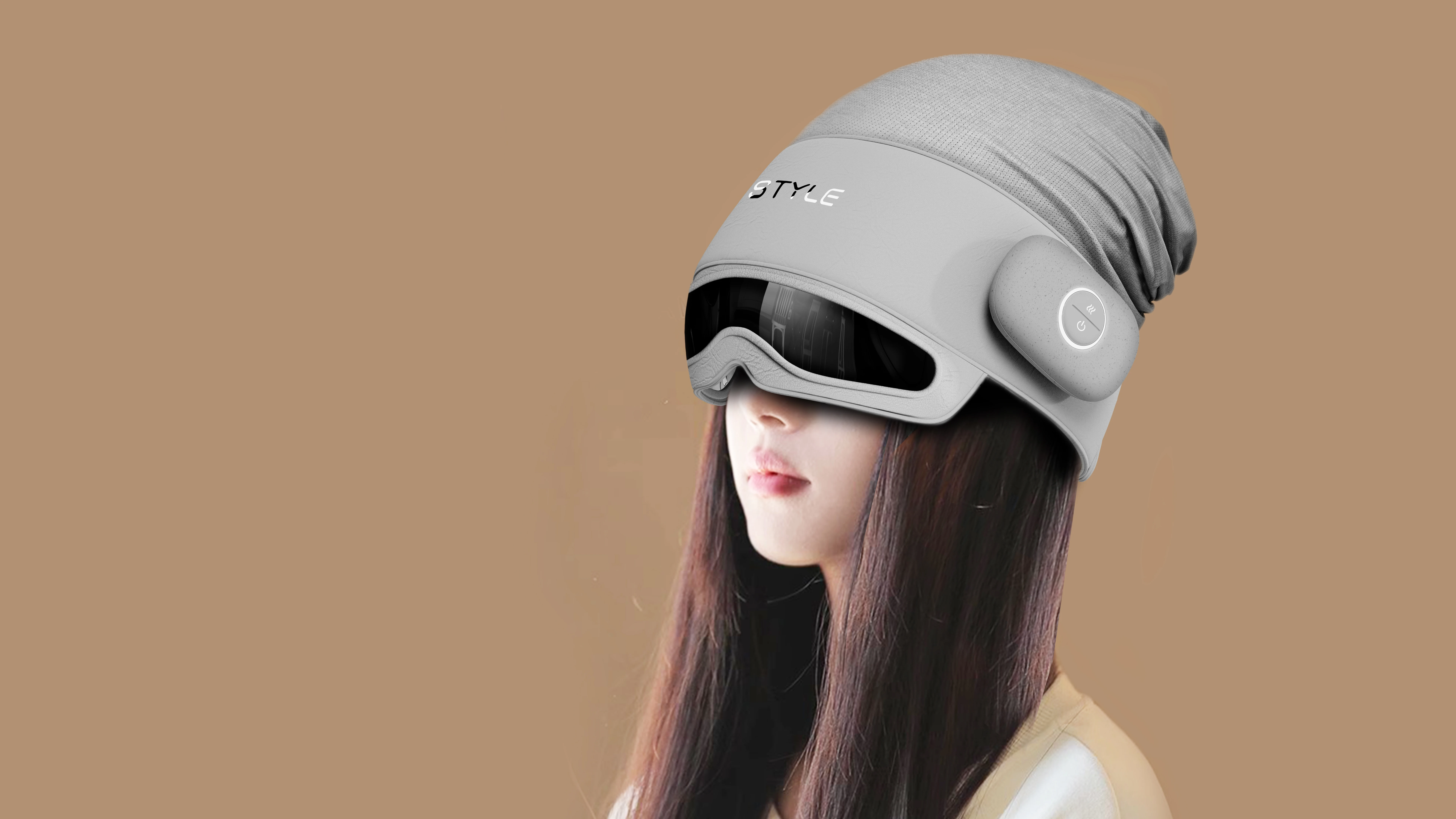 Electric Head Massager, Scalp Massager Head Compress Air Bag Massager with Heat , Portable Electric Eye Massager for Women & Men