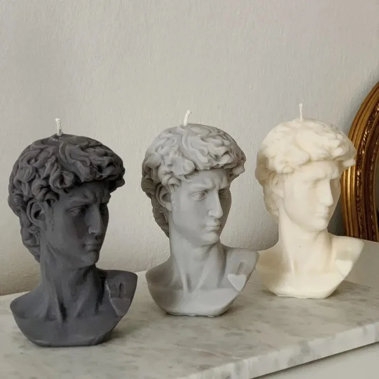 Wholesale factory high quality aromatherapy custom vegan scented soy wax designer bubble cuble flower shaped angle candles