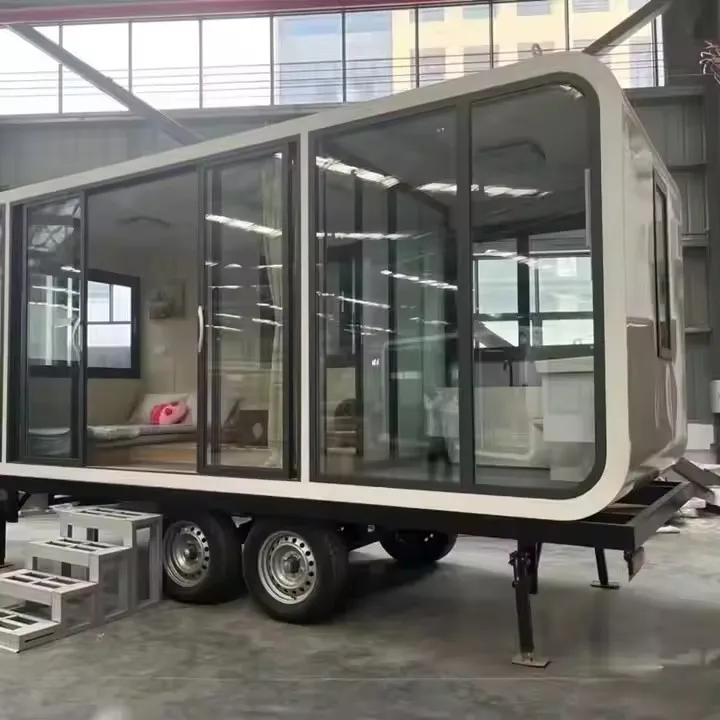 Rising Customized Design 20Ft Prefabricated High-end Villa Expandable Container House Prefab Portable Mobile Home With Kitchen
