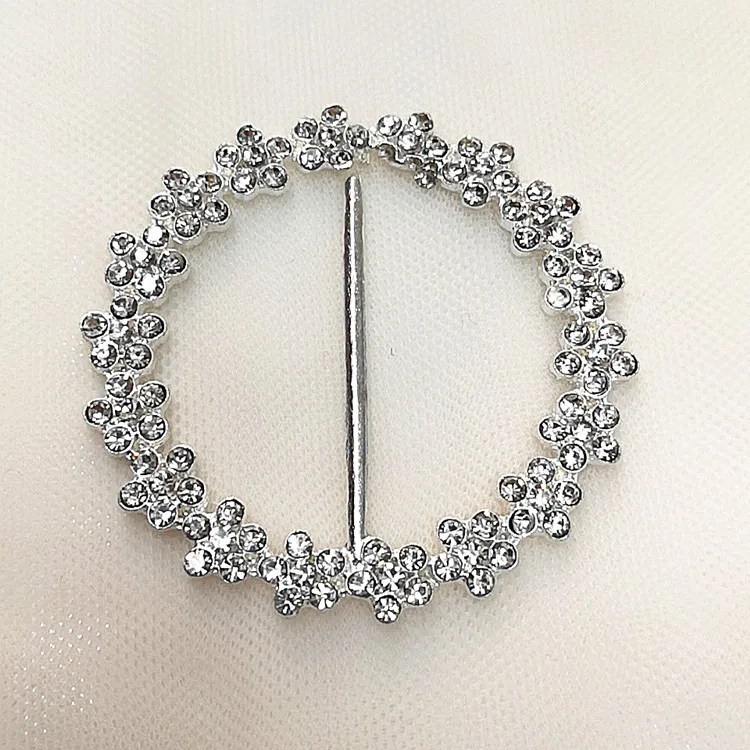 Classic sparkle Bikini Connector Crystal small Rhinestone Clasp Buckles Slide Buckles for Shoes Sash Belt
