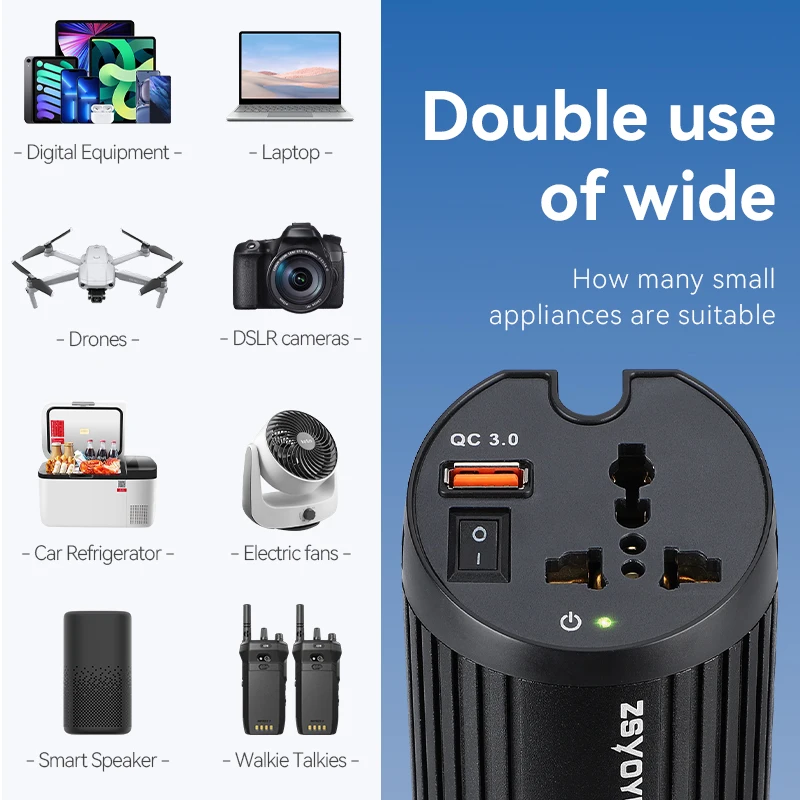 Youliang New Car Power Inverter Usb Socket 12V 220V 200W Car Power Inverter Usb With Switch