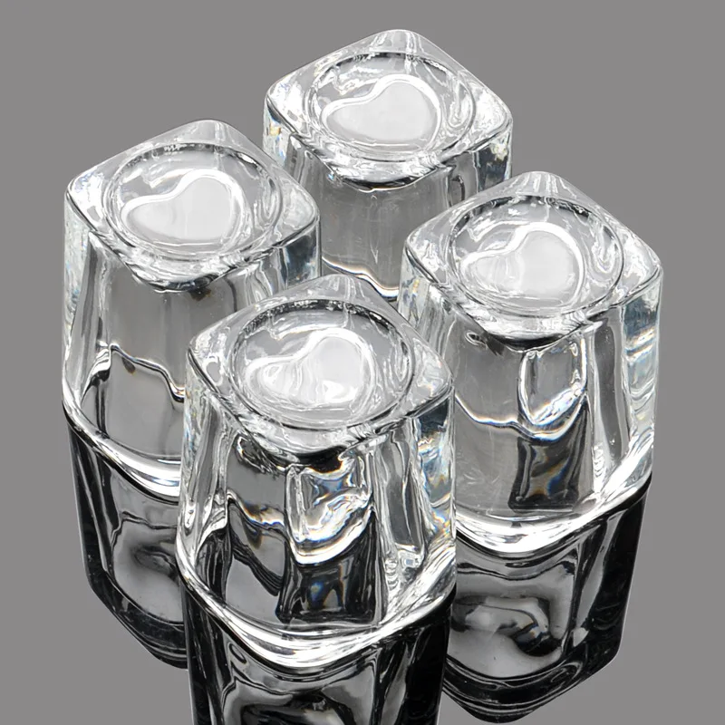 45ML KTV bar glasses thick love shape Square Glass cup wine shot glass