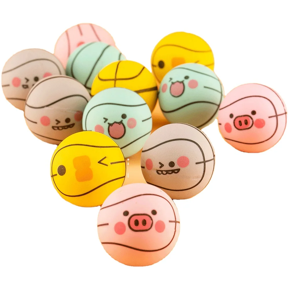 basketball design bright solid 32mm  Floating Bounce Ball Colorful Rubber Ball Bouncing ball For Vending Machine