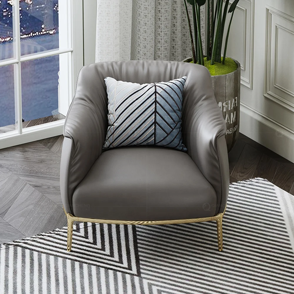 Modern single sofa chair high quality soft leather sofa chair lazy boy soda chair