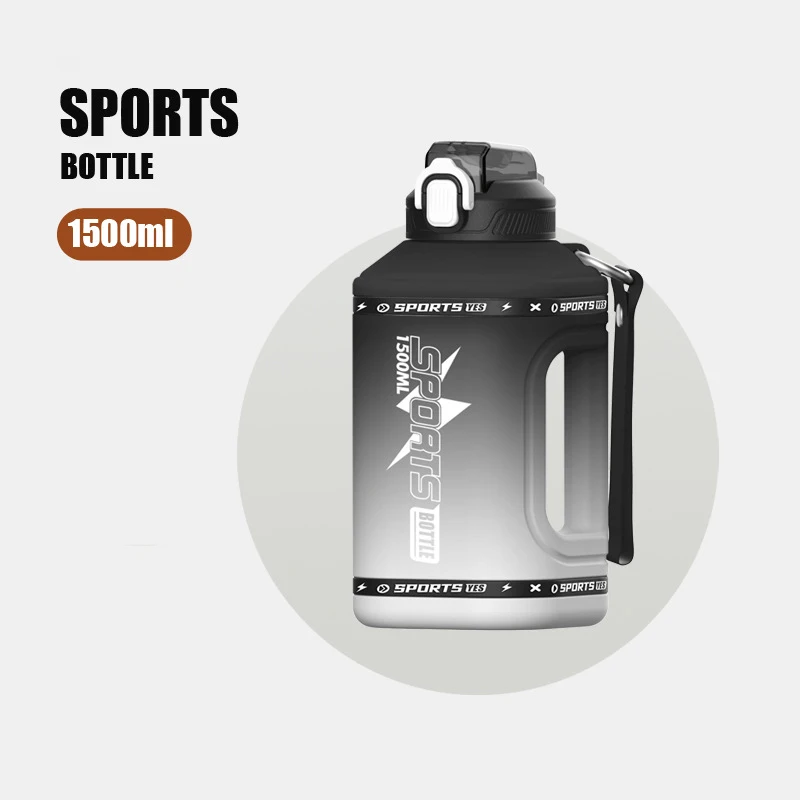 Tide cool ton ton bucket square gradient with straw outdoor sports bottle