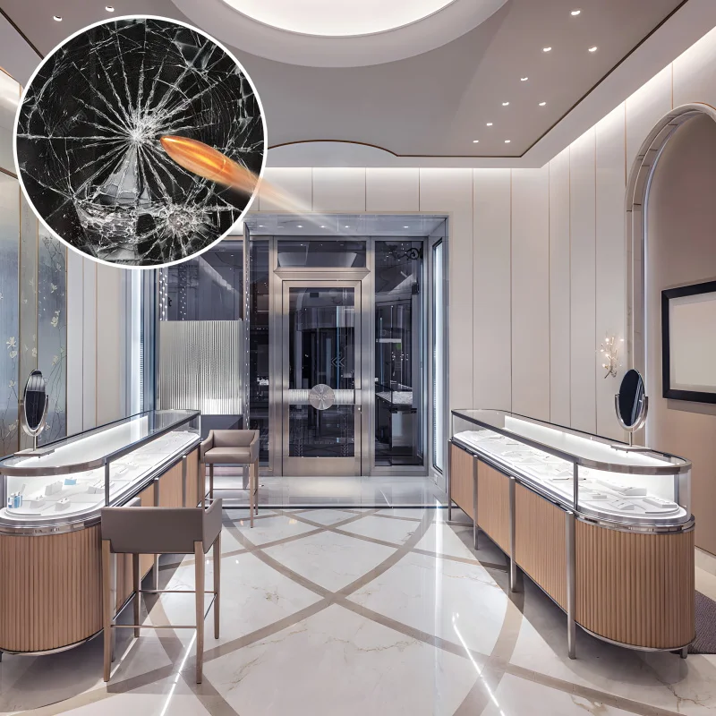 14Mil bulletproof shatterproof glass window film Window Shield Glass Protection Safety Security Window Film for Car Windows