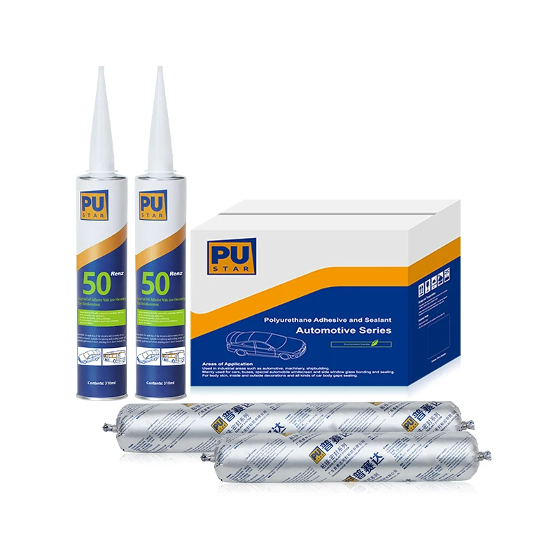 1-component Windshield Easy Extrude Polyurethane Adhesive Sealant Full Of Elasticity Auto Glass Pu Sealant 600ml