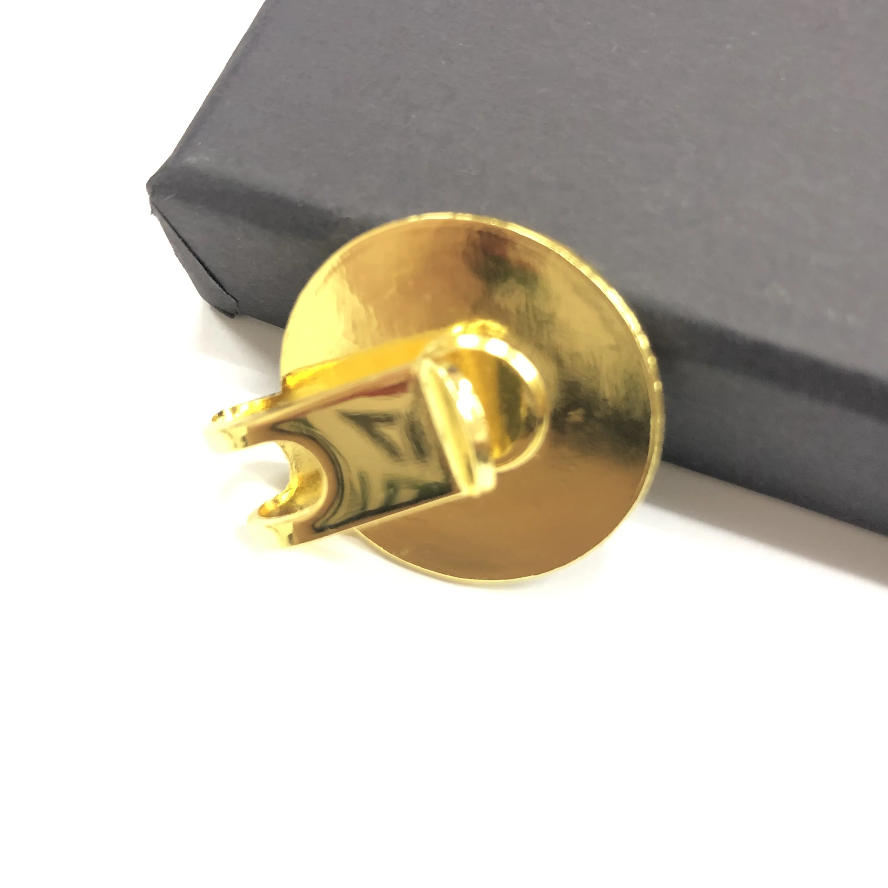 Golden Plated Enameled Japan Golf Hat Clip with customized Glitter Ball Markers for gift