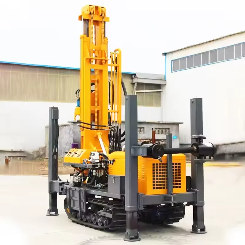high efficient big 300m air compressor water bore hole well drilling rig machine for sale