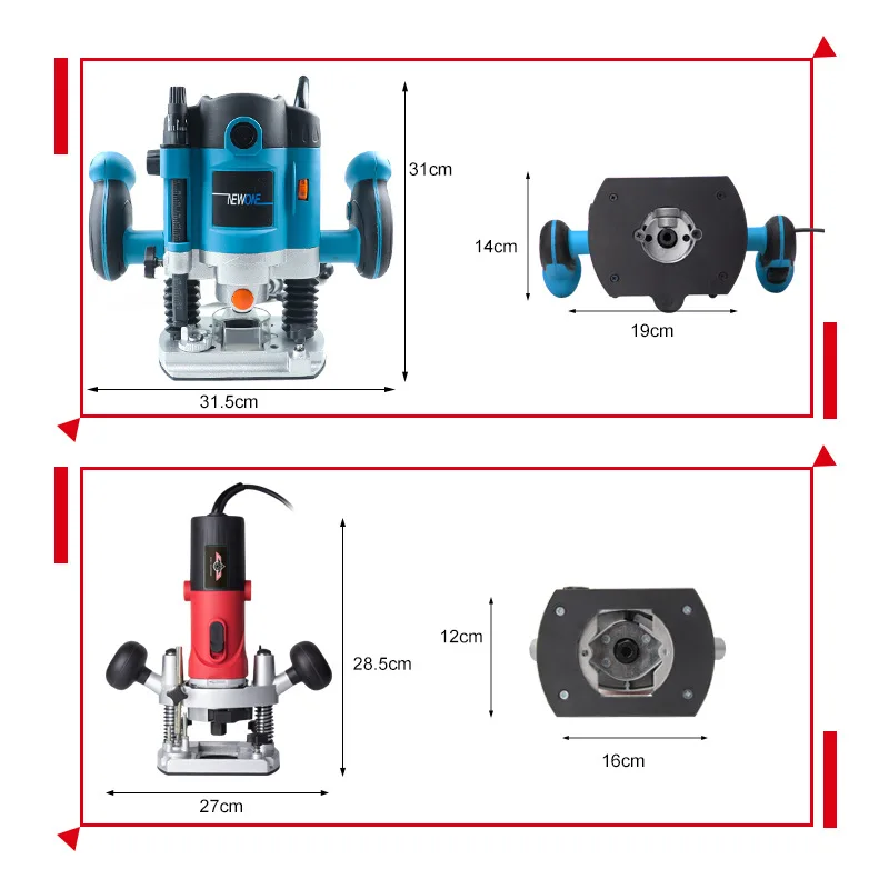 Industrial Grade Electric Wood Table Router Power Tool 220V-240V 1500W-2100W Power Router Machine Carving Drilling Cutting