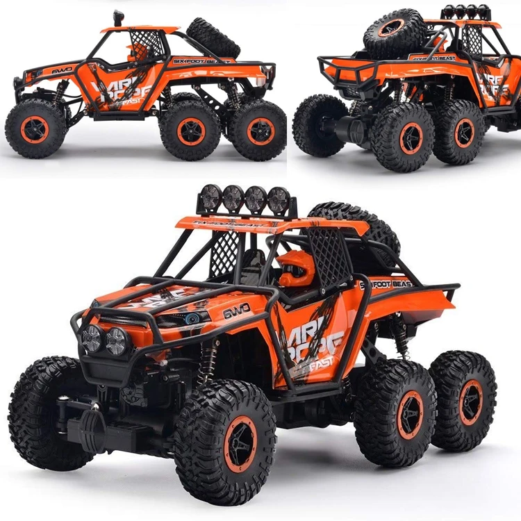 1/16 2.4GHz 6WD Electric High Speed RC Monster Off Road Rock Crawler Truck Crawler Remote Control Car For Kids