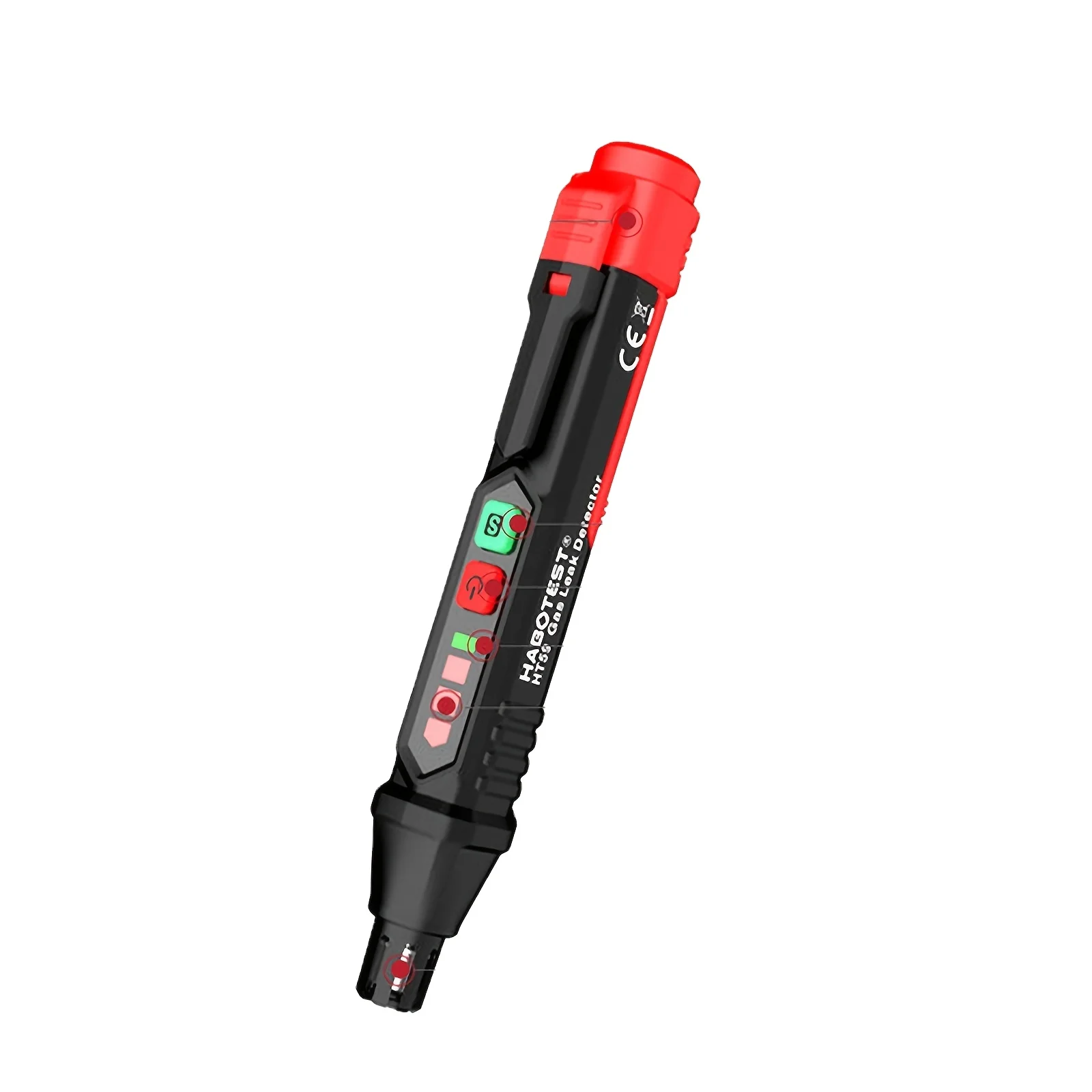 Portable Gas Leak Detector Handheld with Audible Visual Alarm LCD Display Methane Propane Natural Gas Detector