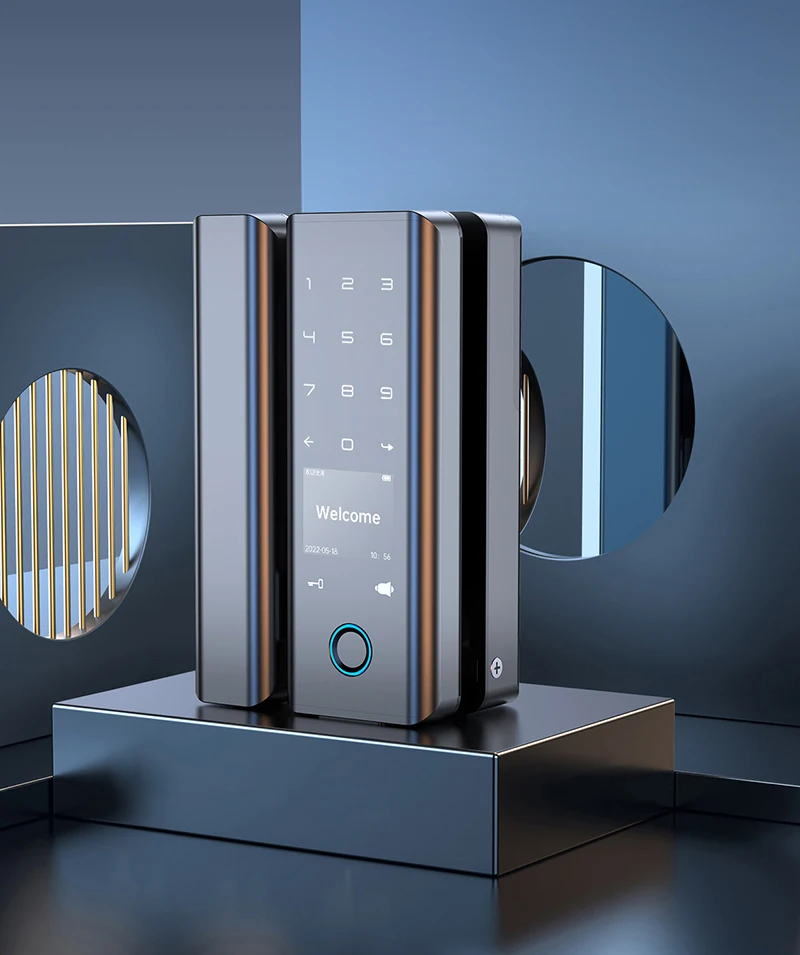 Qleung New Pattern Glass Door Lock G9S Tuya Remote Control High Quality Fingerprint Intelligent Door Lock