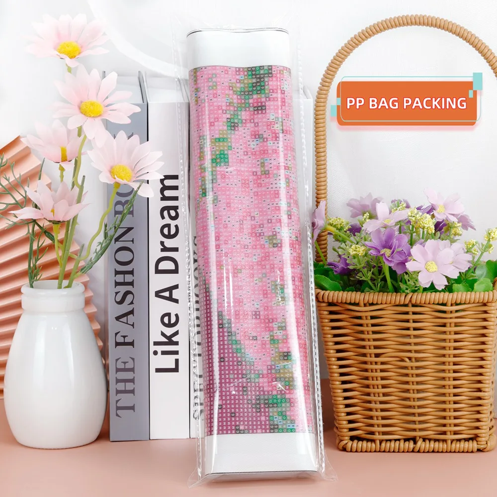 Tulips Flower Diamond Painting Flower Scenery Full Round Mosaic DIY Art Cross Stitch Kit Bouquet Handmade Home Decor Gifts