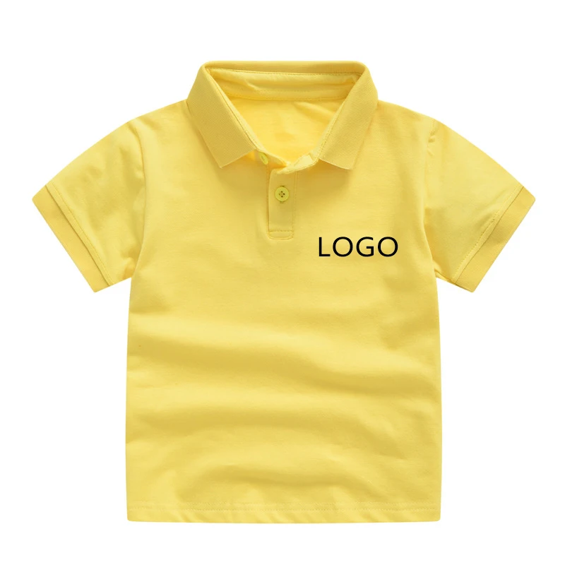 C1 School Uniform Short Sleeve Polo T-Shirt Plain School Camisetas Polo Blank Solid Color Unisex Kids Classroom Polo T Shirt
