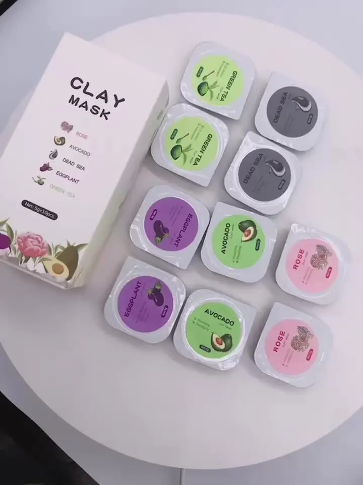 Best Selling Moisturizing Hydrating 10pcs Natural Plant Essential Oil to Remove Wrinkles Fruit Mask Mud