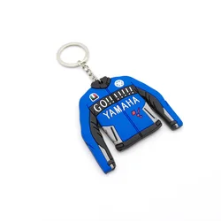 double sized soft pvc custom pendant keychain creative promotion gifts motorcycle hamlet racing suit  keychain