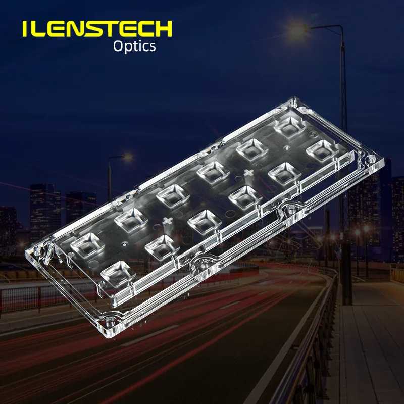 ILENSTECH 90x90 degree square light spot led lens for 5050 led / secondary optics supply