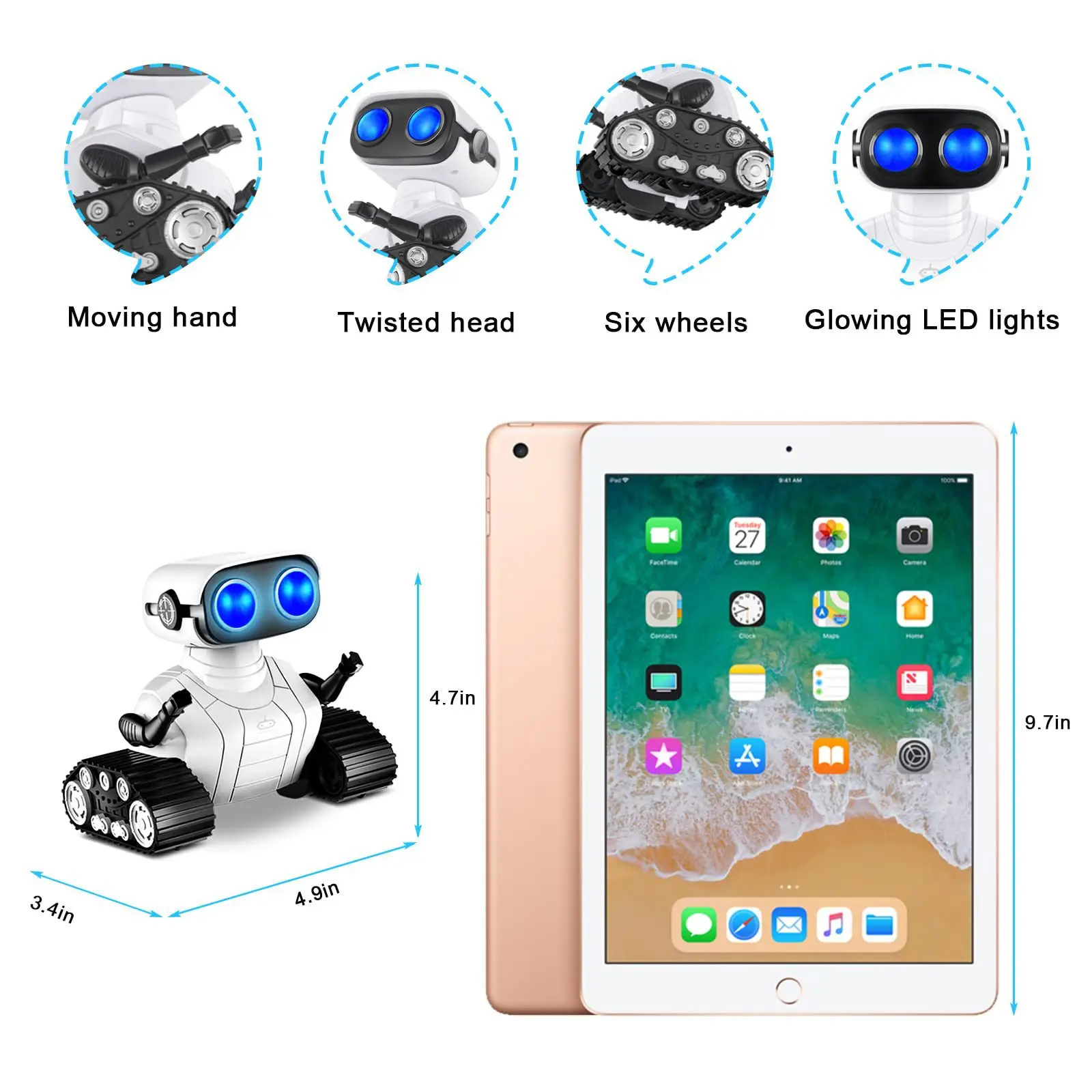 Hot Selling Remote Control 2.4ghz Small Robot Infrared Transformable Intelligent Robots Educational Function Toys For Children