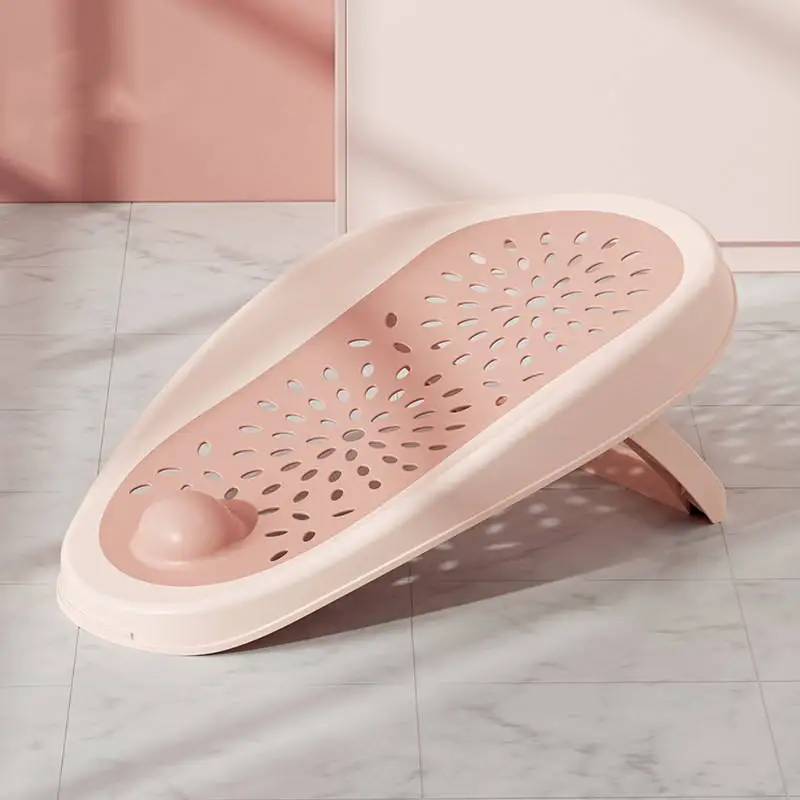 OEM Wholesale Infant Pink Plastic Baby Bath Support Seat Bathtub For Baby