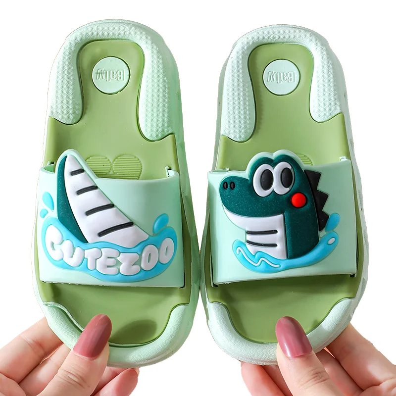 2021hot sell size24-35# animal shoes baby boy toddler  soft kids  non-slip PVC beach slippers