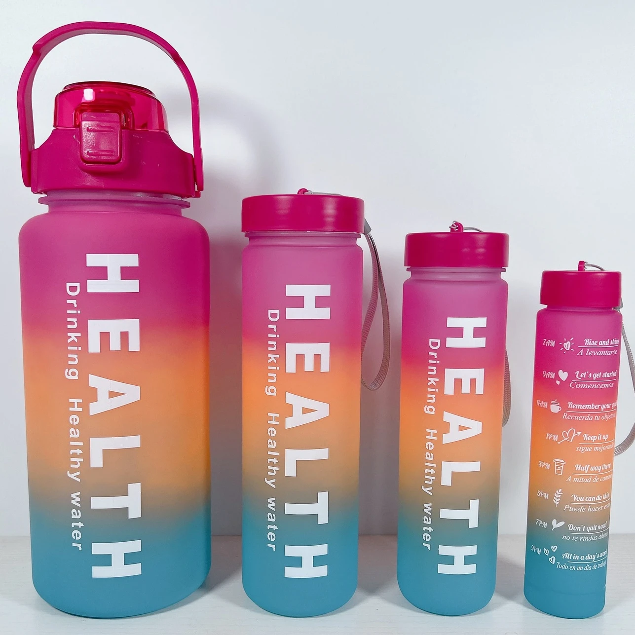 GC набор бутылок для воды 4 botella de agua en 1 botellas deportiva motivacionalesde