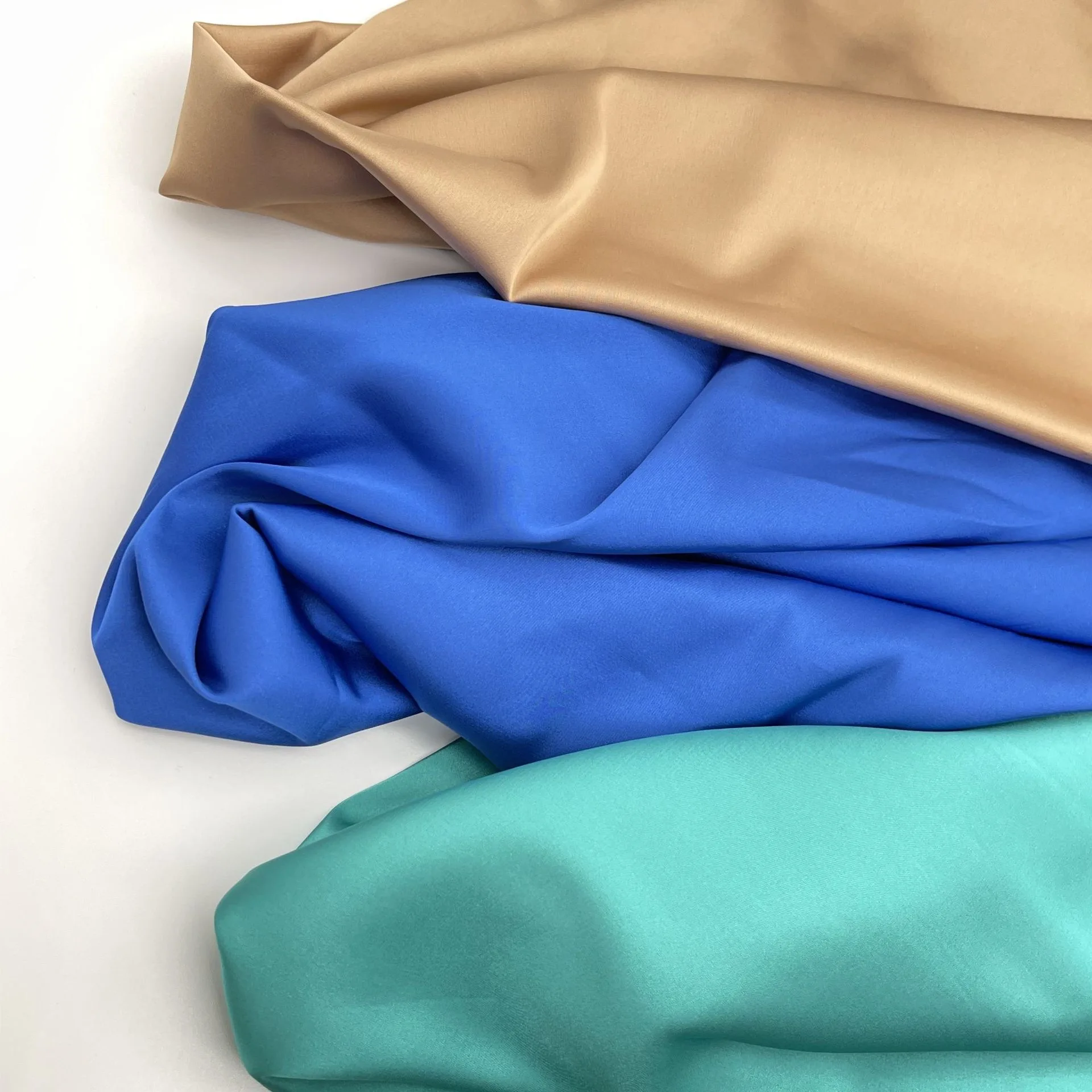 97% Polyester 3% Spandex 50D Matte Stretch Satin Fabric wedding Decoration Evening Dress Pajamas