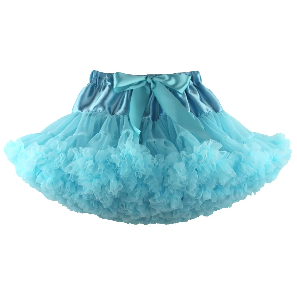 European american solid color fashion performance pettiskirt dance kids clothes children tutu girls skirt