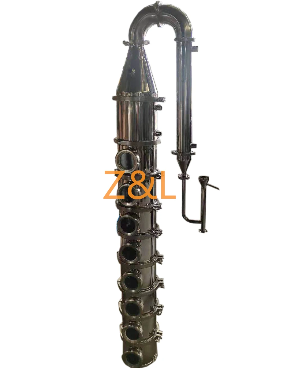 Колонна дистиллятора из нержавеющей стали и меди, колонна для самогонной дистилляции, 4/6/8 дюймов