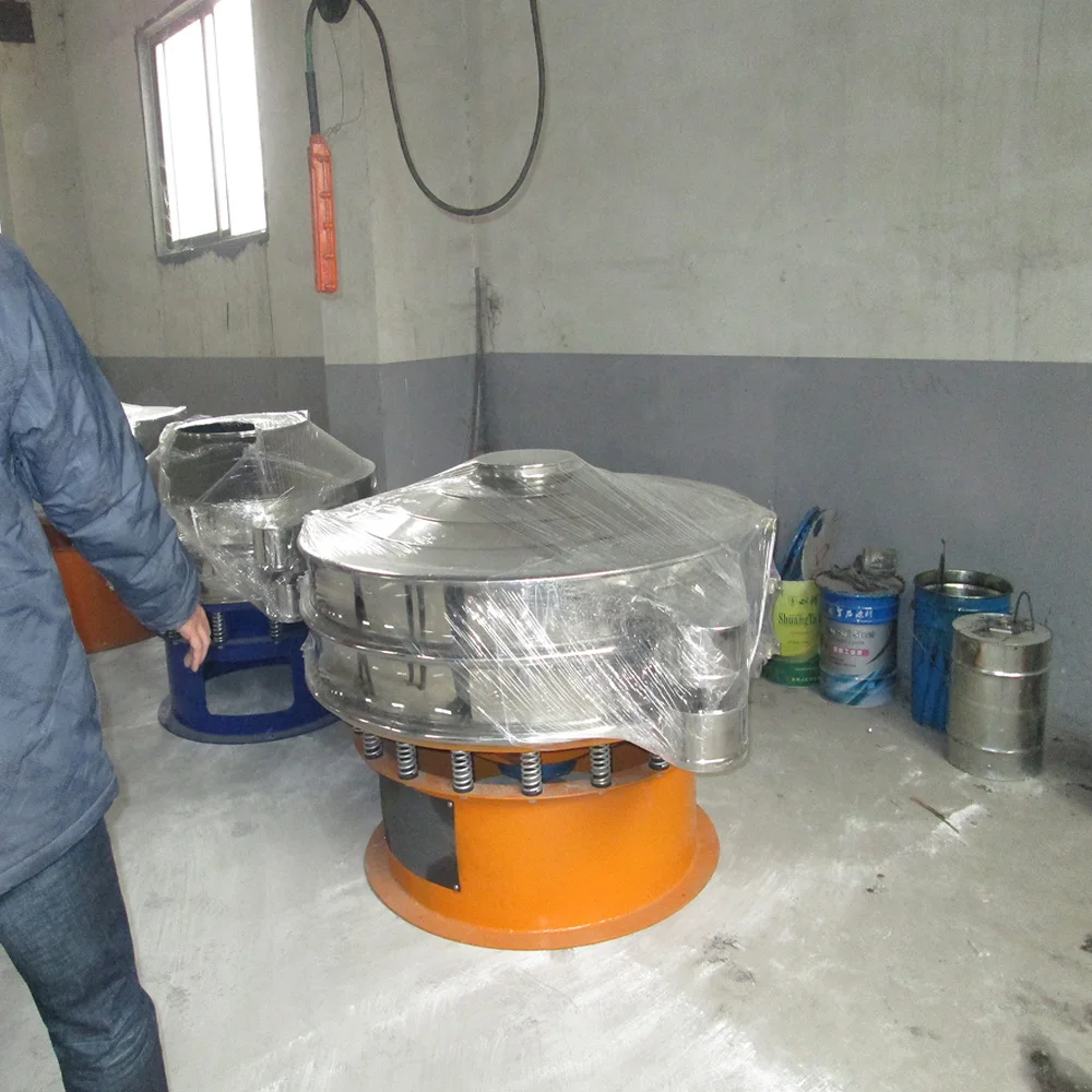 DY 600-1800 mm size 1-3 layers powder particle sieving rotary vibrating screen