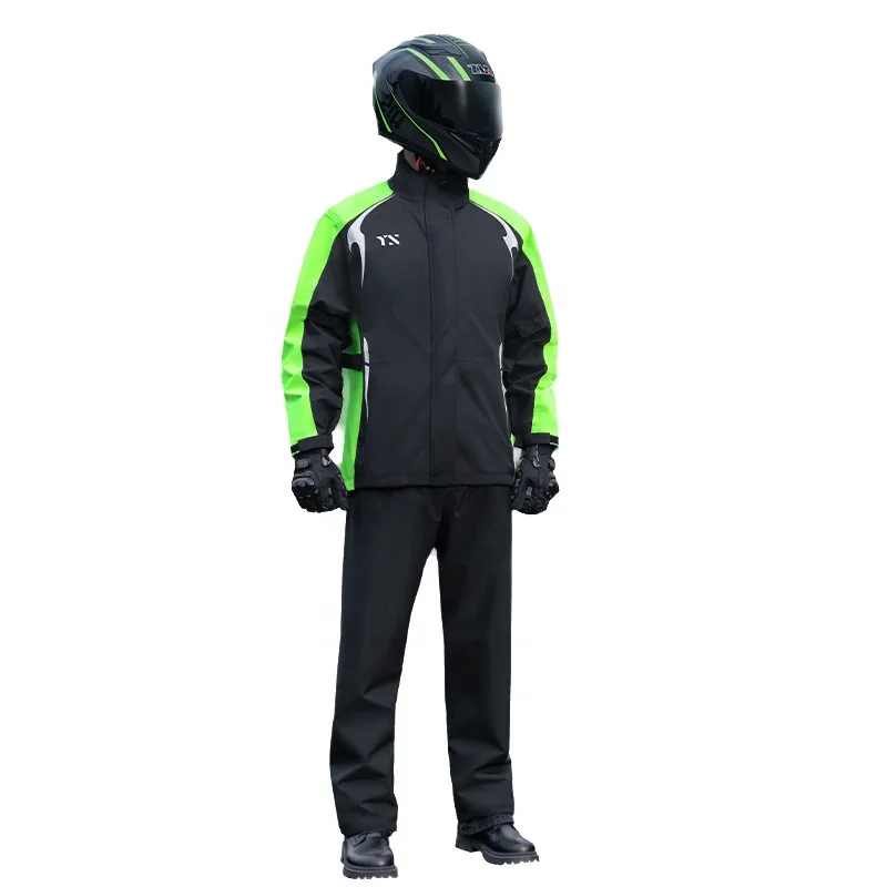 Custom Windproof rain coat Pants Suit Fashionable Motorcycling Gear for Outdoor Tours raincoat