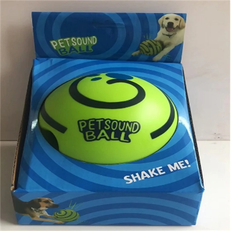 Shake Make Fun Giggle Sound Training Teeth Cleaning Herding Balls Indoor Outdoor Safe Dog Gifts Chewing Wobble Dog Toys Bal