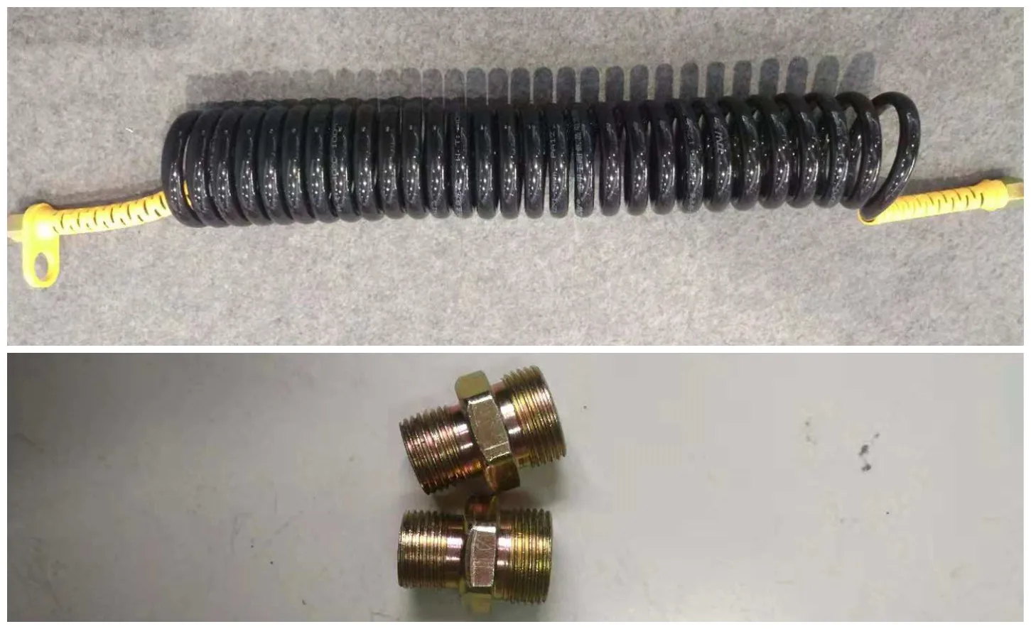 Small diameter plastic/nylon air brake coils/PA hose nylon recoil air tubing