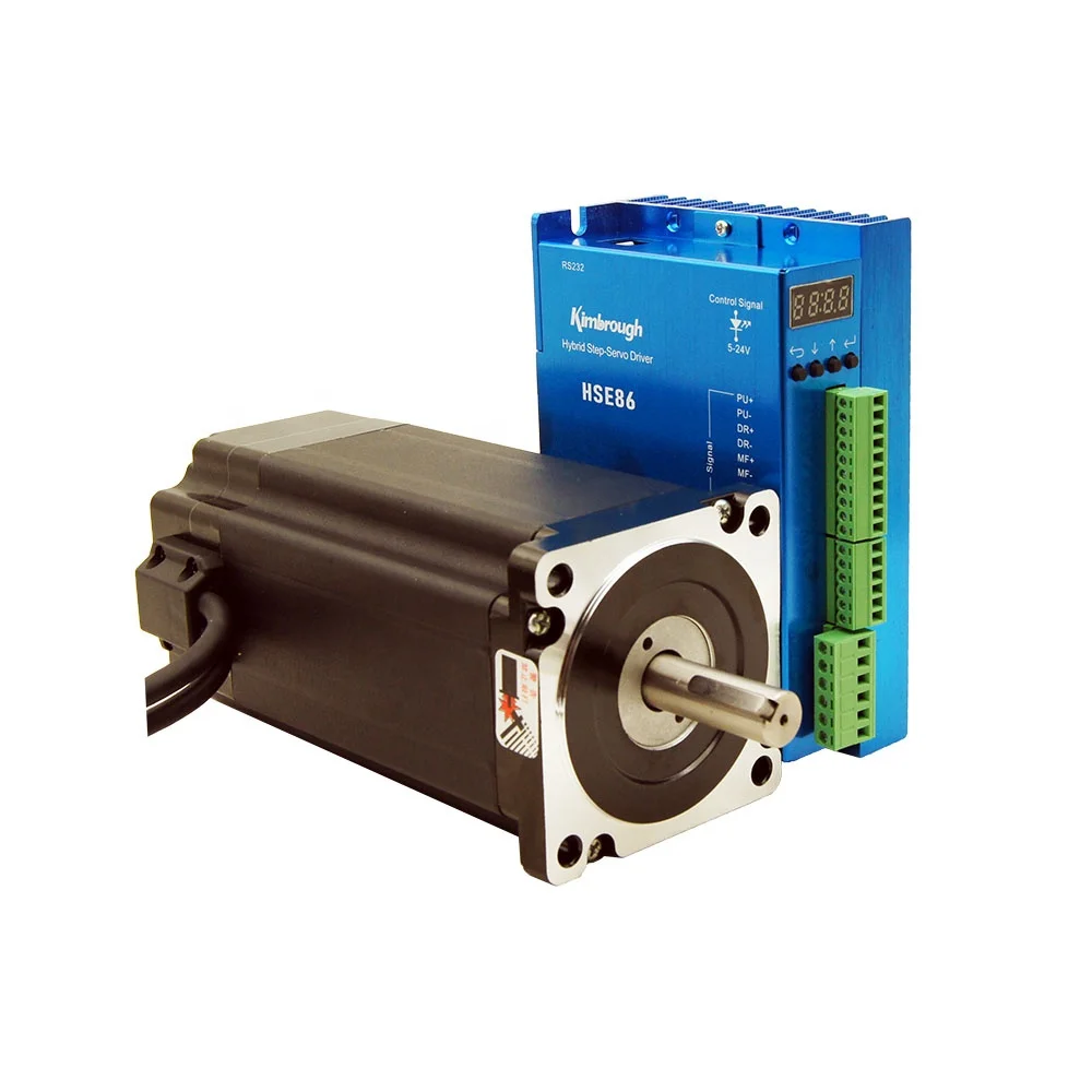CNC Kit NEMA34 Closed Loop stepper motor 12NM 6A nema 34 HSE86 Hybrid easy servo driver