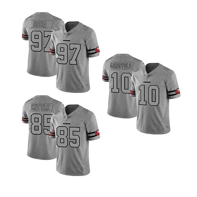 
wholesale 2020 new high quality NFL jersey 80 Rice 16 Montana 97 Bosa 85 Kittle 10 Garoppolo 