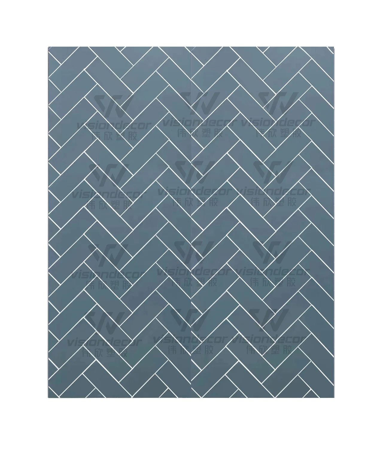 cut line tiled fishbone effect 1m waterproof  pvc shower  wall panel  cladding for interior decoration