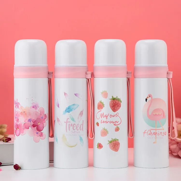 Wide mouth outdoor travel sports vacuum flask vacuum 304 stainless steel wild line 500ml capacity insulation pot