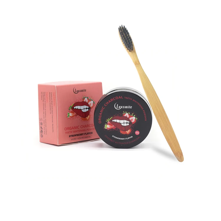 Luxsmile 100% натуральный кокосовый скорлуп, активированный уголь, порошок для отбеливания зубов